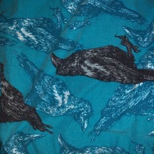 LuLaRoe LEGGINGS OS Crow Raven blue One Size